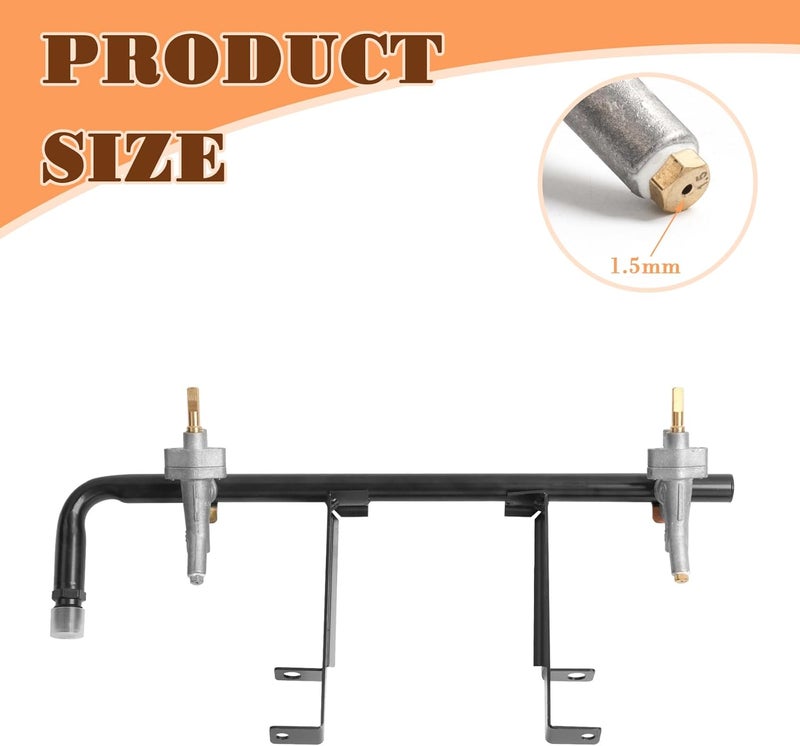MOASKER Grill Manifold Valve Assembly 67034 Replacement Parts for Weber Spirit E-210 Spirit S-210 Spirit II E-210 Spirit II S-210, Gas Grill Burner Control Valve for Weber Spirit 210 Series - Natural Gas - Image 2